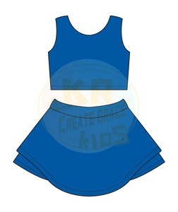 Tennis Dress Kids Summer Sports Dresses Casual Short Sleeve Children's Clothing Summer Dress Sets - Product Image 2