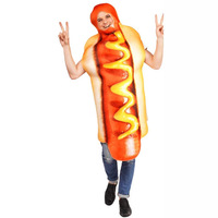 Costumes de scène de hot-dog d'Halloween Costumes de performance de taille unique parfaits pour le jeu de rôle Dress-Up