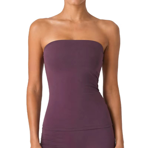 Camisetas sin mangas holgadas para <span class=keywords><strong>mujer</strong></span>, top deportivo de tubo para gimnasio y running, <span class=keywords><strong>chaleco</strong></span> ajustado sin mangas para entrenamiento - Product Image 1