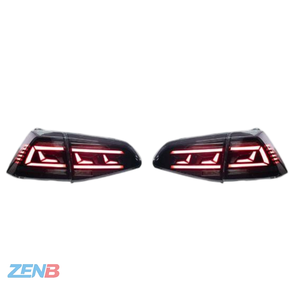 <span class=keywords><strong>Feux</strong></span> <span class=keywords><strong>arrière</strong></span> rouges compatibles avec Volkswagen <span class=keywords><strong>Golf</strong></span> <span class=keywords><strong>7</strong></span>, variante <span class=keywords><strong>7</strong></span>.5, <span class=keywords><strong>feux</strong></span> <span class=keywords><strong>arrière</strong></span> LED dynamiques modifiés pour Magotan B8 - Product Image 1