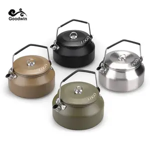 Camping Boil Water Kettle Aluminum Alloy Water Kettle Picnic Tableware  (0.8L)