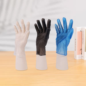 Gants jetables en vinyle transparent sans latex, imperméables, sans silicone, sans poudre, 24 cm, pour peaux sensibles, usage général - Product Image 2