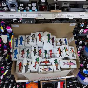 2025 Blnieece Mejor Oferta Adhesivo Paul Shark, Calcomanía Bandera de Tiburón, Adhesivo para Coche de Color Sólido, Pegatinas Decorativas Personalizadas - Product Image 1