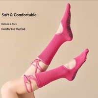 Chaussettes de yoga tricotées à cinq doigts pour femmes, respirantes, anti-humidité, antidérapantes, pour l'intérieur, modèle ODM, idéales pour l'été
