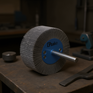 Ttake Abrasive Cloth Flap <b>Wheel</b> 60x30 Mm 6 Mm Shaft 80 Grit For Metal <b>Grinding</b> - Product Image 3