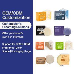 Barre de <span class=keywords><strong>shampoing</strong></span> anti-pelliculaire hydratante 3 en 1 personnalisée OEM, adaptée aux végétaliens, taille de voyage, shampooing de soin pour les cheveux des hommes, <span class=keywords><strong>barbe</strong></span> et corps - Product Image 6