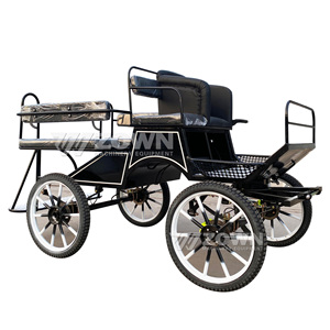 Carro de entrenamiento ecuestre popular para turismo, para maratones de caballos, con tracción de poni - Product Image 1