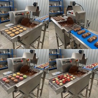 Ligne de production de mini-douilles glacées enrobées de chocolat pour dattes, cacahuètes, amandes et noix, pour usage domestique