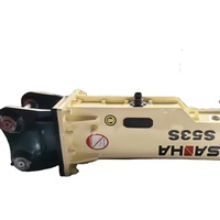 Casse-roche hydraulique silencieux de type boîte entièrement fermée pour roche dure, certifié CE ISO, garantie 1 an pour 1,2t-55t