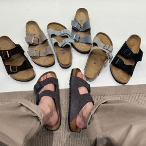 Sandales classiques <span class=keywords><strong>Birkenstock</strong></span> pour hommes et femmes, mocassins à bout carré avec détails brodés, <span class=keywords><strong>hiver</strong></span> - Product Image 1