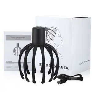 Electric Head Vibration Relax Scalp Massage Promotes Blood Circulation Relieves Fatigue Wire Octopus Head Massager