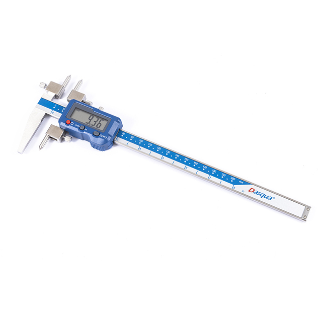 Dasqua High Precision Measuring Tool 5-200mm Digital Apothem Centerline Calipers for Measuring Distance Between Two Holes