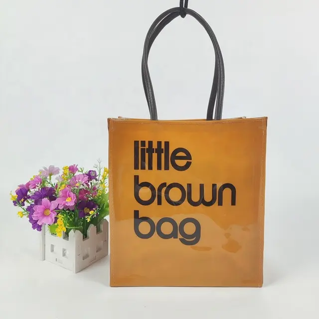 Wholesale Pvc Shoulder Recycling Bag New Designed Open Shiny Bag Pvc Tote Bags With Custom Printed Logo