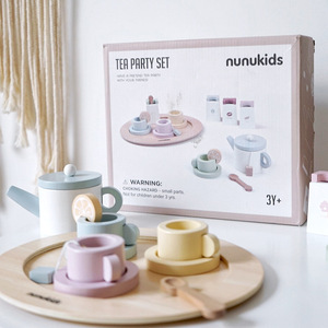 <strong>Woden</strong> Children Furniture Infantil Pretend Play Tea Set <strong>Kitchen</strong> Play Set Kids Toys for Girls <strong>Kitchen</strong> Set - Product Image 6
