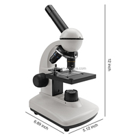 Biological 40x-400x 360 Degree Rotatable Monocular Optical Microscope