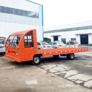 Carro Eléctrico de Plataforma Plana sin Rieles de Tamaño Personalizado de 1-50t, Camión de Transporte Eléctrico con Cuatro Ruedas y Dirección para Logística de Fábrica, Planta y Puerto - Product Image 4