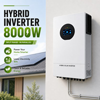 Onduleur Solaire Hybride Tout-en-un 3.6kW 6.2kW 6.5kW 8kW 10kW 12kW Monophasé 120V 240V Hors Réseau Onde Sinusoïdale Pure MPPT pour Usage Domestique