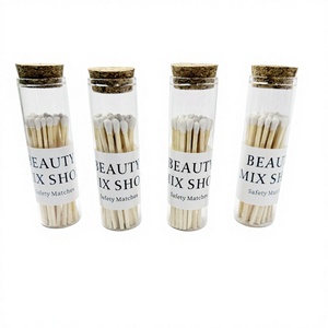 Candela Aromaterapica INS con Fiammiferi Lunghi 10cm in Bottiglia di Vetro Vintage Creativa - Product Image 2