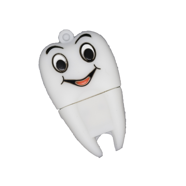 Cartoon Teeth PVC USB 2.0 & 3.0 Flash Drive-New Custom Colors Security Check