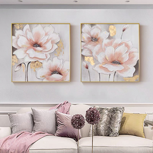 Mintura làm bằng tay lớn vải trừu tượng Áp phích tùy chỉnh hiện đại trang trí nhà tường nghệ thuật hình ảnh Tính năng cây cảnh quan Hoa - Product Image 2