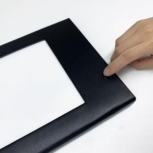 Porte-menu LED noir en gros, 4 pages, format A4, format lettre, menu LED en cuir PU pour restaurant, menu lumineux pour bar, boîte de nuit - Product Image 6