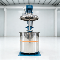 Disperseur hydraulique à vide à conversion de fréquence, mélangeur anti-mousse automatique pour liquides visqueux et crèmes