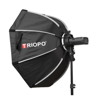 Triopo KX65cm KX90cm Speedlite Octagon Umbrella Softbox + Honeycomb Grid Softbox Flash Extérieur pour Godox V1 Speedlite