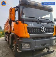 Camion benne d'occasion Shacman X5000 8X4 12 roues de haute qualité avec cabine arrière, moteur Weichai Euro 2 Diesel et caméra de recul
