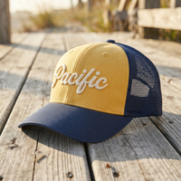 Gorra Trucker Deportiva Unisex de Estilo Moderno, Visera Plana, Ajustable, 6 Paneles, 100% Poliéster, para Deportes al Aire Libre, Todas las Temporadas, Color Sólido