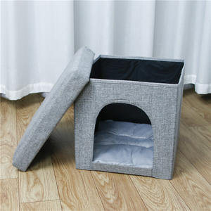 Maßge schneiderte Luxus faltbare Haustier Katze Höhle Betten Haus - Product Image 4