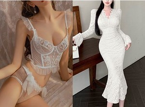 Nouvelle dentelle en coton sexy 2026 à bords ondulés, motif grande rose, pour jupes, robes, vêtements féminins, dentelle noire pour robe de mariée - Product Image 6
