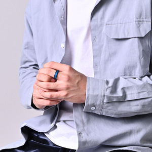 Titanium Steel Frosted Rotating <b>Ring</b> Unisex Index Finger Wedding Band Geometric Shape <b>Plain</b> Inlay Multiple Colors - Product Image 4