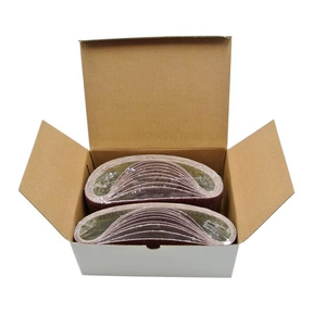 20 unidades de bandas de lijado de resina de óxido de aluminio 3x21, granos medios y finos, personalizables, OEM, para lijadora de banda de fibra de vidrio, papel de <span class=keywords><strong>lija</strong></span> 40 60 80 120 150 240 - Product Image 6