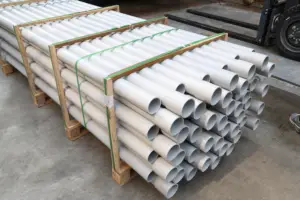 LEDES UL المدرجة 2 "3" PVC جامدة غير لامع جدول 40 80 أنابيب قنوات كهربائية أشعة الشمس مقاومة تحت الأرض قناة