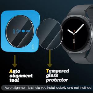 Protecteur d'écran de montre en verre trempé HD facile à installer pour Samsung Galaxy <span class=keywords><strong>Watch</strong></span> 8 40mm 46mm 44mm xiaomi Active 4 <span class=keywords><strong>huawei</strong></span> Fiy 4 Pro - Product Image 2