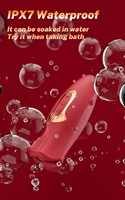 OEM Rose Oraler Vibrator für Mehrfach-Vergnügen IPX7 Wasserdichter Klitoris-Vibrator für Erwachsene Liebende Paare