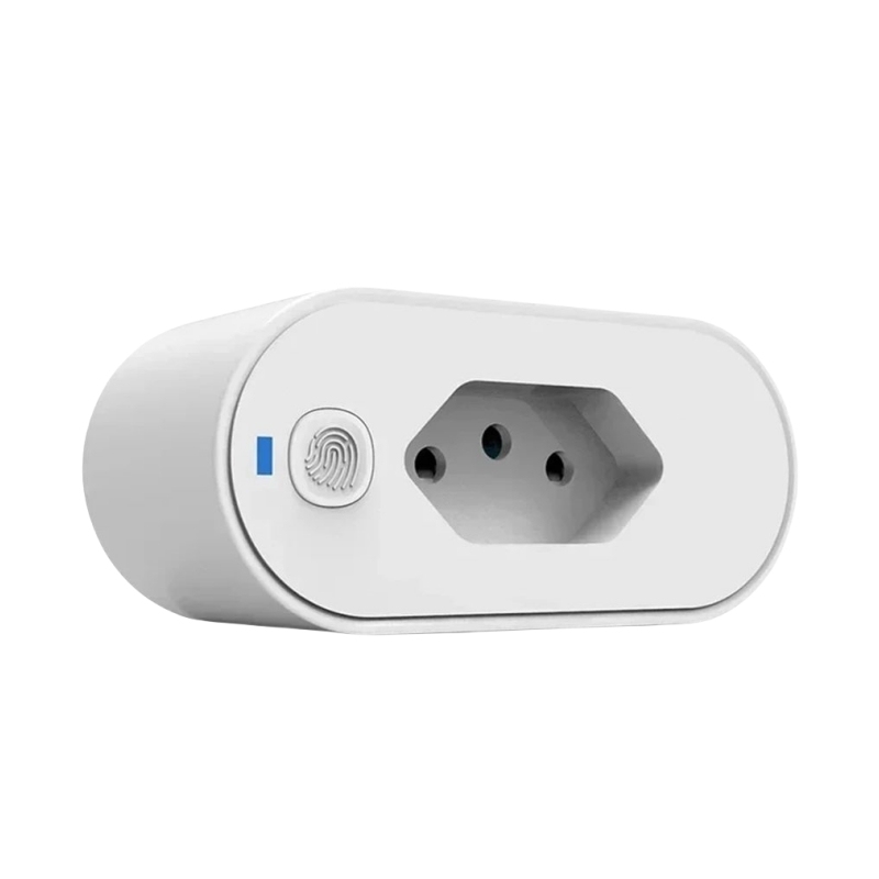 Donglong 16A/20A <strong>2</strong> <strong>Outlets</strong> <strong>Smart</strong> <strong>Outlet</strong> Brazil Plug Adapter WiFi Plastic Monitor Voice Control Google Home Alexa