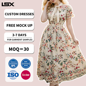 <span class=keywords><strong>Vestidos</strong></span> <span class=keywords><strong>de</strong></span> Moda <span class=keywords><strong>Elegantes</strong></span> Personalizados para Mujer, Ropa <span class=keywords><strong>de</strong></span> Calle <span class=keywords><strong>de</strong></span> Primavera, Estampado Romántico, Cuello en V, Manga Corta, Cintura Alta, Vestido Maxi, Fabricante - Product Image 1