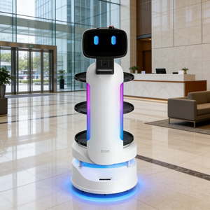 Robot serveur Yimeng S1 Premium, chargement <span class=keywords><strong>autonome</strong></span>, navigation intelligente, service de haute qualité, robot de livraison de nourriture 3 - Product Image 1