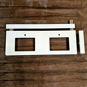 Comptoirs de cuisine modernes en quartz technique blanc polaire découpés sur mesure et plans de toilette personnalisés pour appartements - Product Image 2