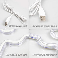 Großes Kaltweißes Happy Birthday Neon-LED-Leuchtschild für Geburtstagsfeier-Hintergrund-Dekoration Dimmbares USB-Betriebenes Banner
