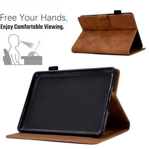 Étui de protection pour tablette en cuir PU gaufré personnalisé avec porte-cartes <span class=keywords><strong>et</strong></span> support pour Kindle Paperwhite 12e génération 2024 7'' - Product Image 4
