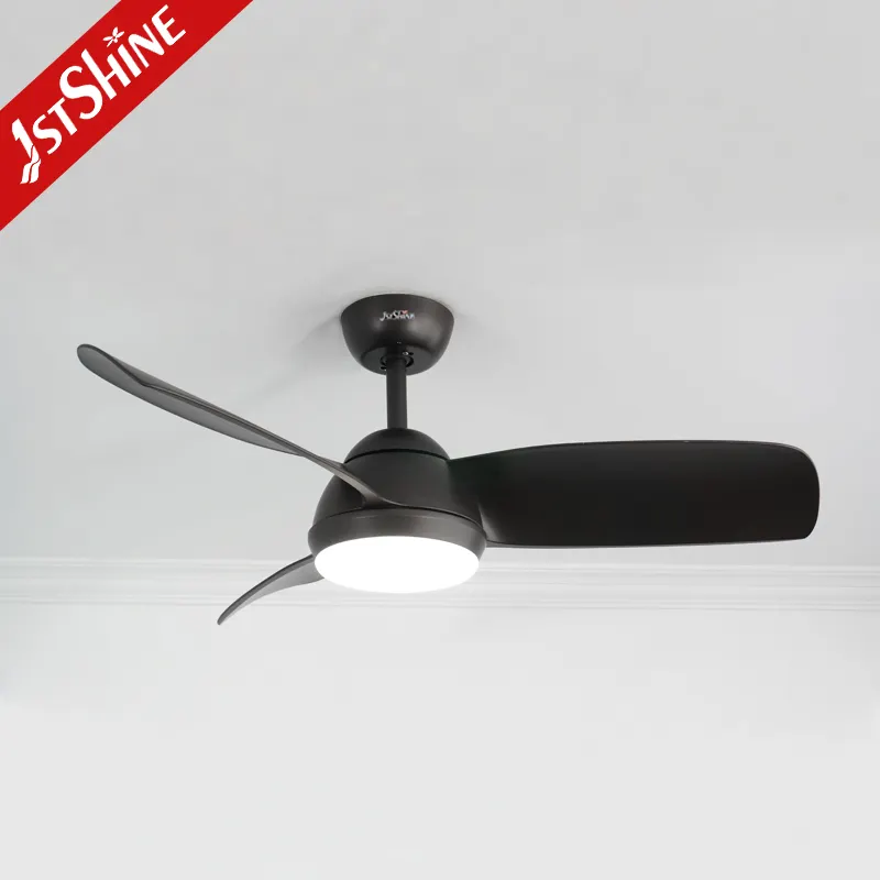 1stshine – ventilateur de plafond à led pour chambre à coucher, 42 pouces, pales ABS noires, ventilateur de plafond avec lumière LED