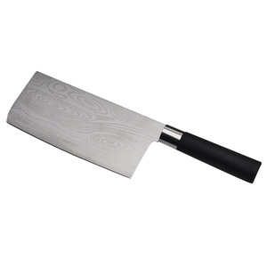 Damascus Laser Textured Stainless Steel Forged Cleaver 8-9.9in Blade Kitchen Knife Extra Sharp Durable Chef Knife - Product Image 5