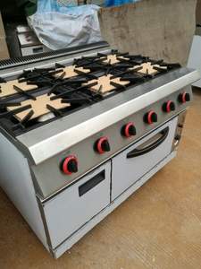 Gainco التجارية الطبخ غاز مع فرن قائما بذاته الفولاذ المقاوم للصدأ مجموعة المطبخ طباخ غاز موقد الطبخ rangewith فرن - Product Image 4