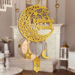 จี้ประดับพู่ห้อยรูปดวงจันทร์ตัวอักษร Eid Mubarak สำหรับตกแต่งบ้านสร้างบรรยากาศ - Product Image 6