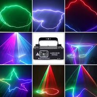 Laser RGB puissant 1W à animation linéaire pleine couleur, contrôle DMX512, idéal pour les boîtes de nuit et les discothèques