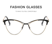 Nouvelles Lunettes Photochromiques de Mode pour Femme, Anti-Lumière Bleue, en Métal, Forme Œil de Chat, Monture de Lunettes de Vue Photochromiques