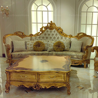 Meubles classiques en vente chaude, canapés en bois sculpté et en tissu, luxe royal, canapé antique confortable