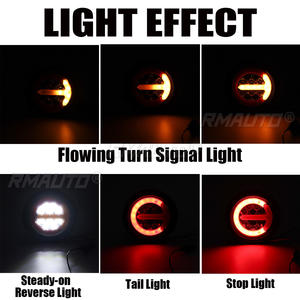 Nuevas Luces Traseras LED para Camiones y Remolques 1/2/4x, 12V 24V, Luces de Freno, Intermitentes, para Autocaravanas, Caravanas, Camiones, Furgonetas - Product Image 6